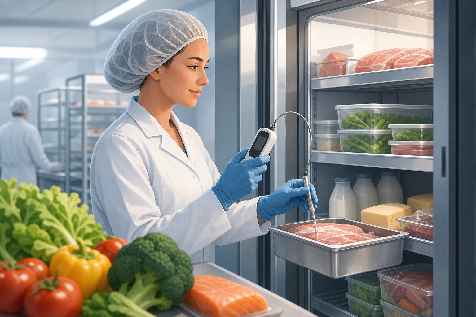 Titelbild zum Thema HACCP Temperaturüberwachung Lebensmittel