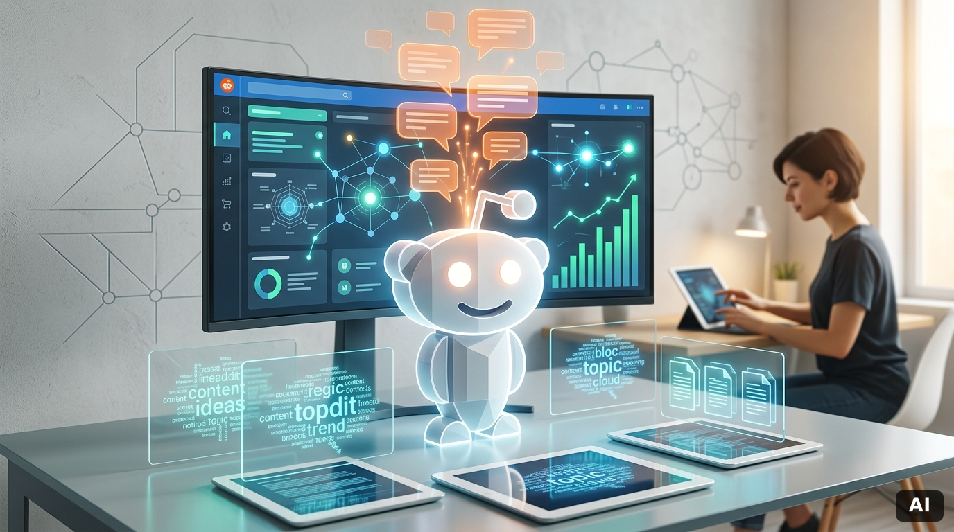 Reddit für Content-Ideen automatisch nutzen: KI-Workflows 2026 – Reddit für Content-Ideen automatisch nutzen; Reddit-Insight…