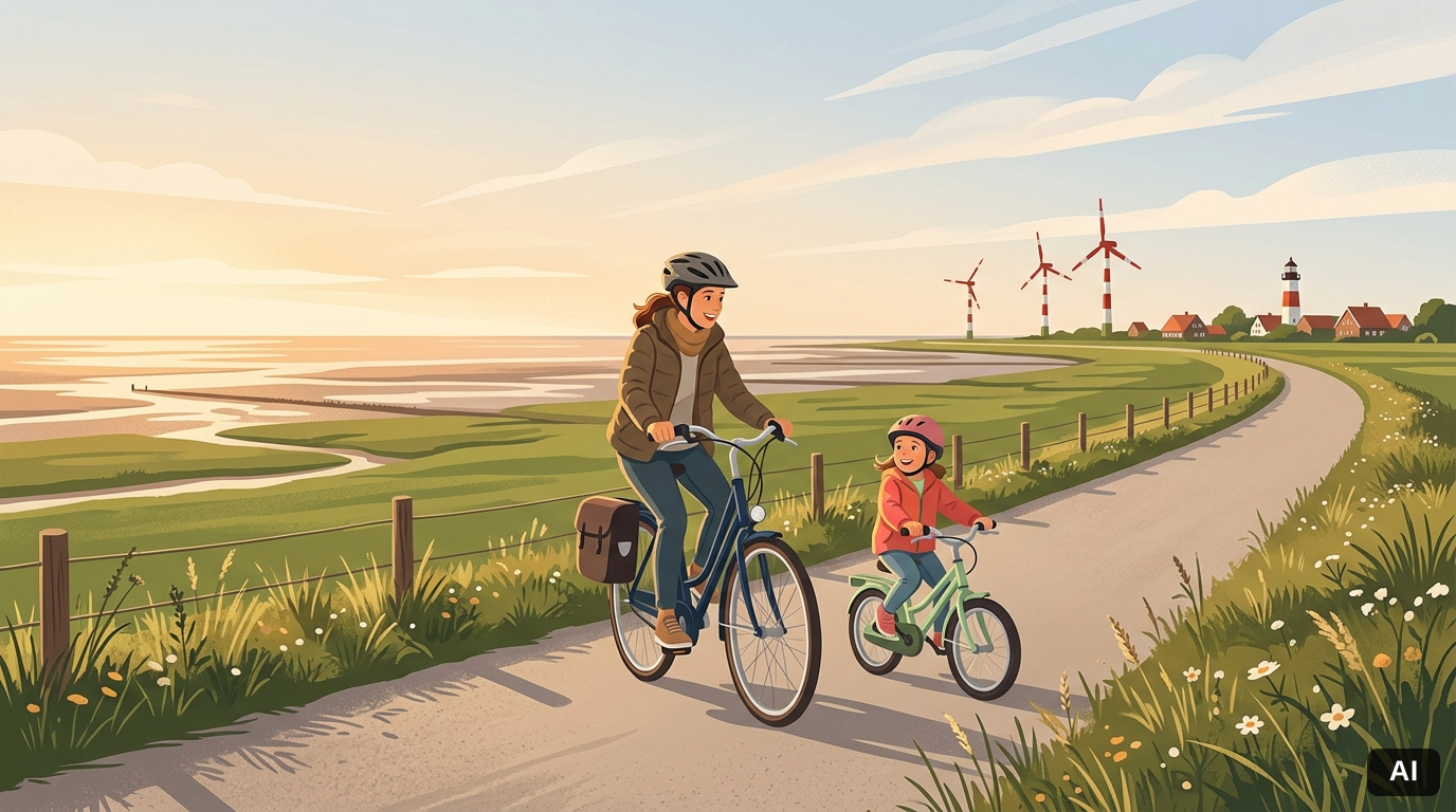 Fahrradtouren Ostfriesland Anfänger leicht – Titelbild zum Artikel