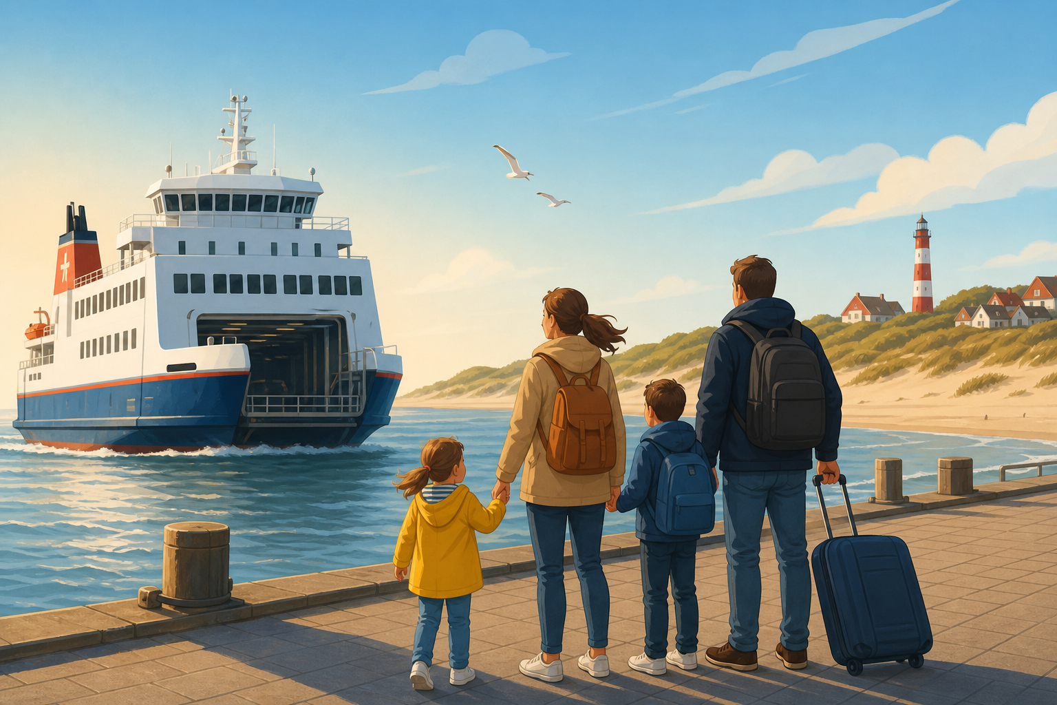 Fährpläne für die Inseln Juist, Baltrum, Spiekeroog und Wangerooge – Aktuelle Zeiten & Verbindungen