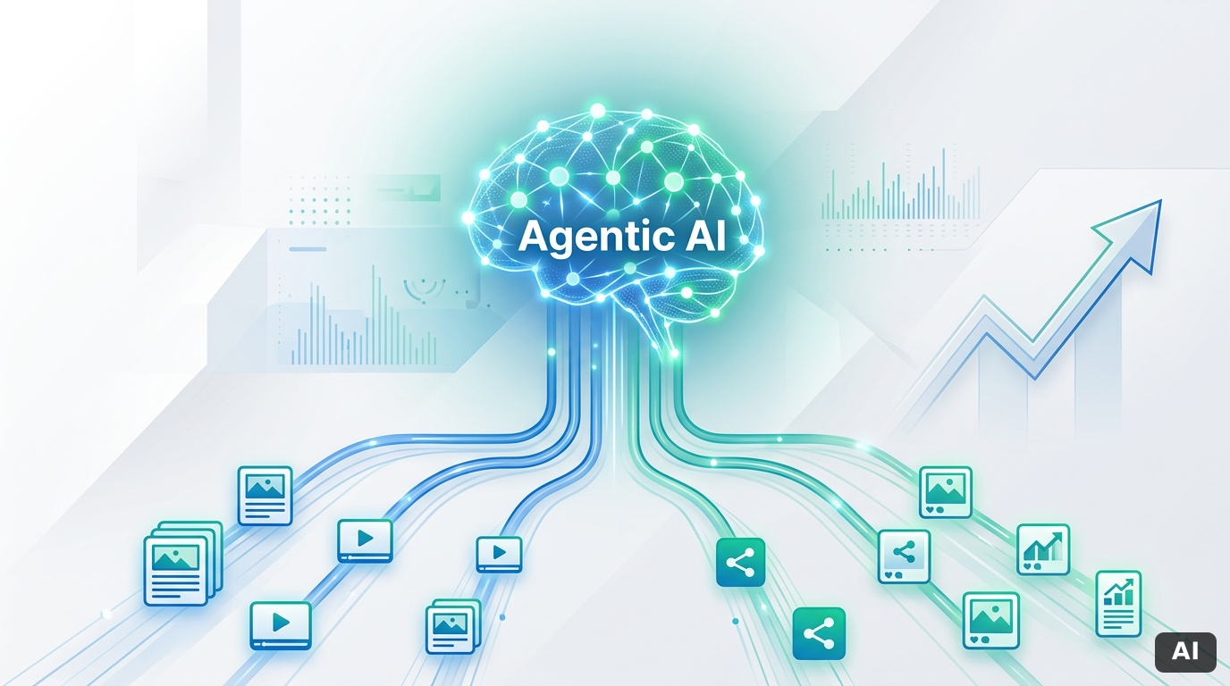 Agentic AI und automatisierte Content-Produktion für organisches Wachstum – Titelbild zum Artikel