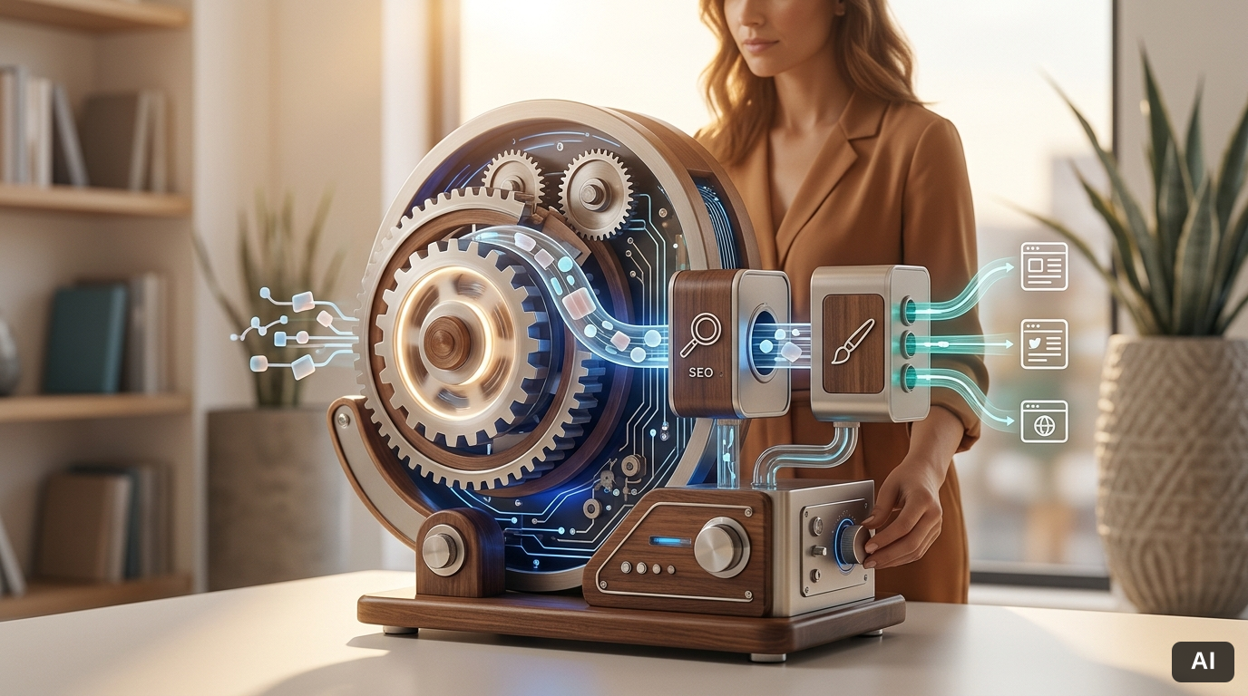 SEO Content Automatisierung Tools und Systeme – Titelbild zum Artikel